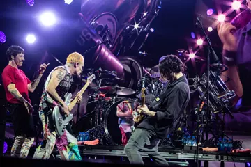 Red Hot Chili Peppers @ Qudos Bank Arena. Photos by Brendan Delavere.