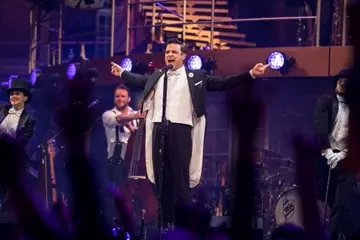 Robbie Williams. Pic: Kane Hibberd