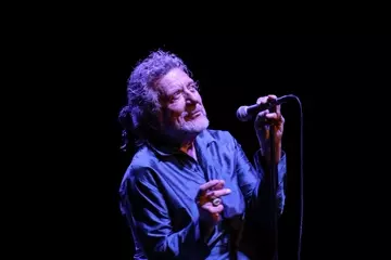 Robert Plant performing live