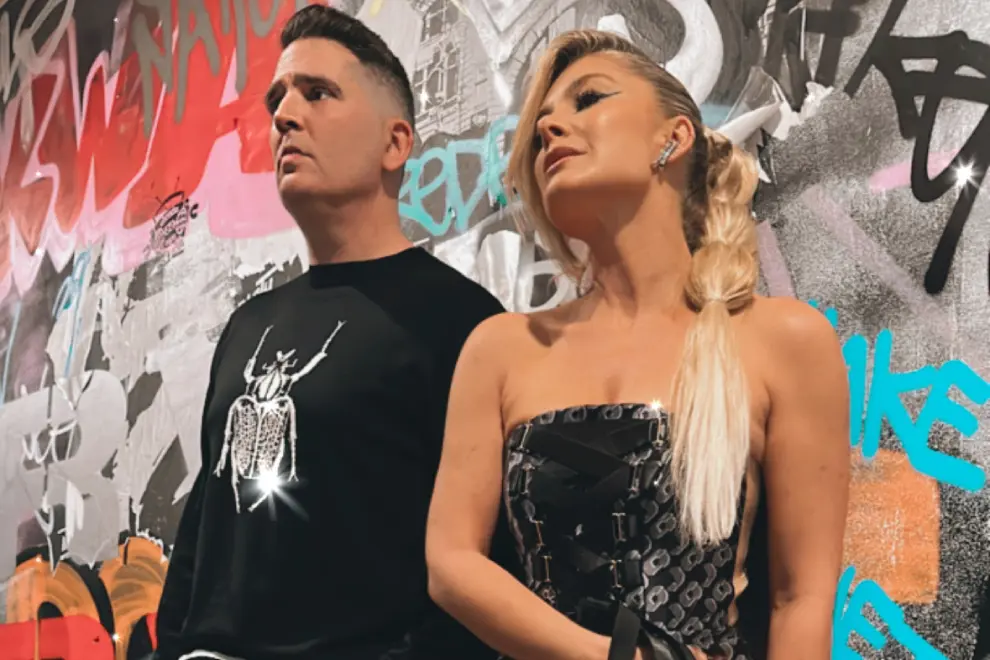 Natalie Bassingthwaighte & Rogue Traders bandmate James Ash