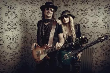 Richie Sambora and Orianthi. Photo by Tim Tronckoe
