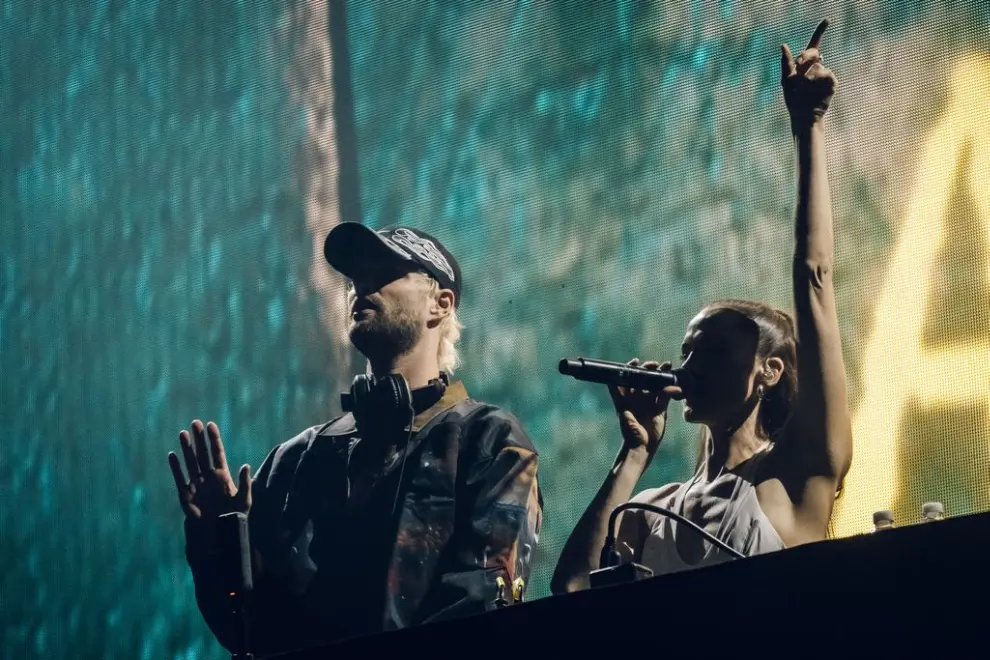 Sofi Tukker at John Cain Arena for AO Live