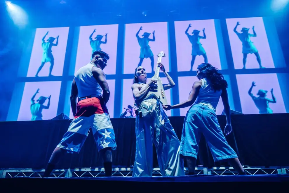 Sofi Tukker at John Cain Arena for AO Live