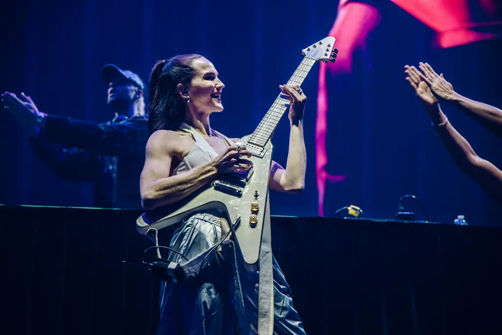 Sofi Tukker at John Cain Arena for AO Live