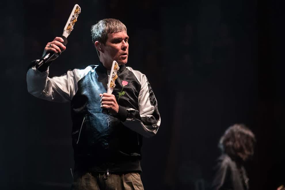 Brown with The Stone Roses, Sydney 2016. Pic by Peter Dovgan