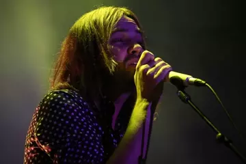 Tame Impala @ Sydney Opera House last night. Pic by Josh Groom