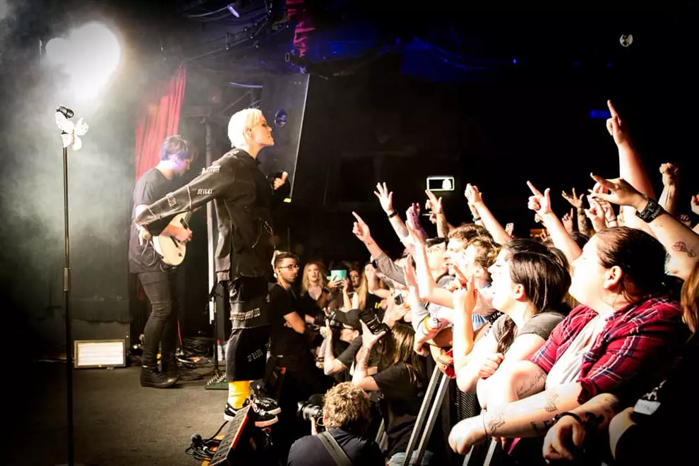Tonight Alive performing @ The Corner Hotel. Pic by Jaz Meadows