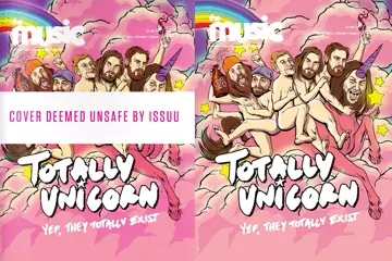 Censored Totally Unicorn cover vs uncensored Totally Unicorn cover