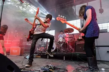 Tropical Fuck Storm @ Malthouse Theatre Courtyard, pic by Joshua Braybrook