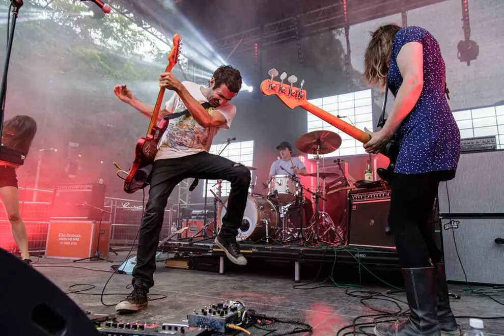Tropical Fuck Storm @ Malthouse Theatre Courtyard, pic by Joshua Braybrook