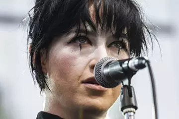 Washington performs at Centennial Park earlier this year. Pic by Peter Sharp