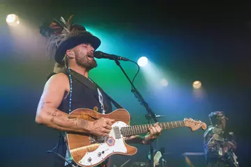 Xavier Rudd performing in Adelaide, 2015. Pic by Kate Sansome