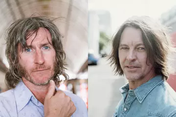 (L-R) Tim Rogers and Bernard Fanning