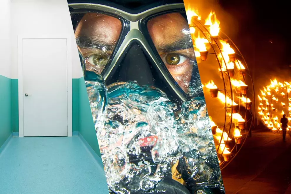 (L-R) 1000 Doors, Frogman, Fire Gardens