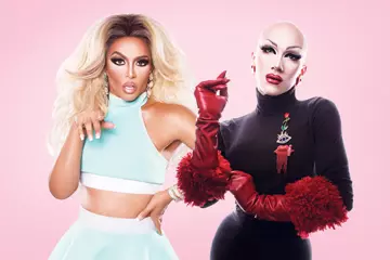 Shangela (L) and Sasha Velour (R)
