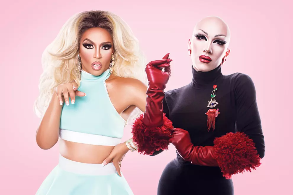 Shangela (L) and Sasha Velour (R)