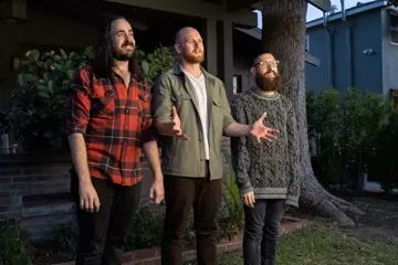 Aunty Donna. L-R: Zachary Ruane, Broden Kelly, Mark Samual Bonanno