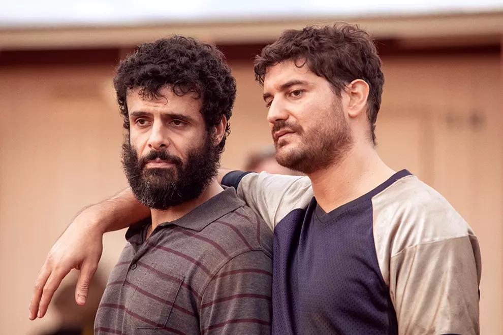 Fayssal Bazzi (L) with Claude Jabbour in Stateless. Photo by Lisa Tomasetti.