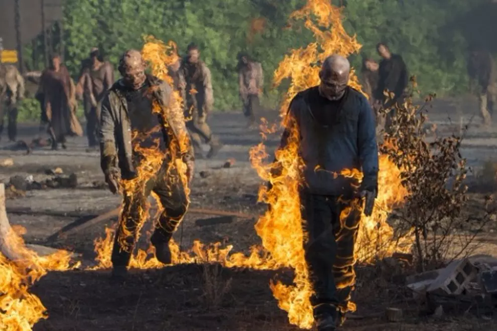 A still from 'The Walking Dead' season five. Pic from AMC.