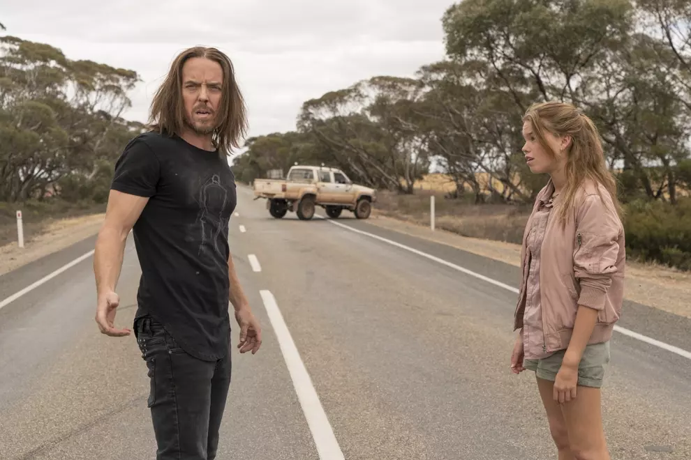 Minchin (left) and Alcock (right) in 'Upright