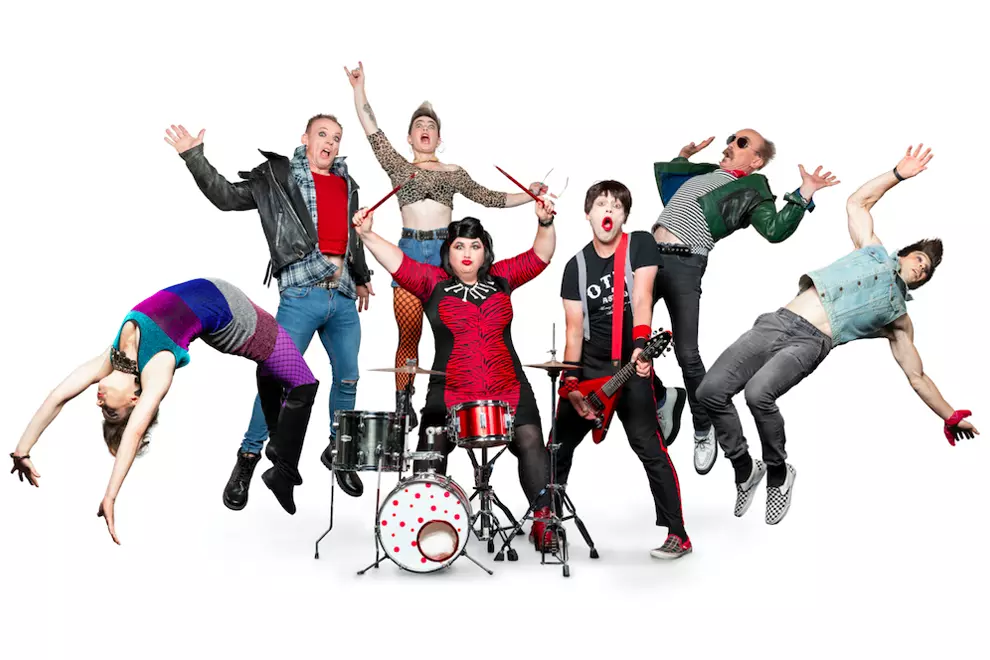 Otto and Astrid Rot with members of Circus Oz