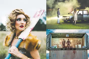 Clockwise: 'Terror Australis', pic by Morgan Roberts, 'Throttle', and 'The Cleaners', pic by Tao Jones.  