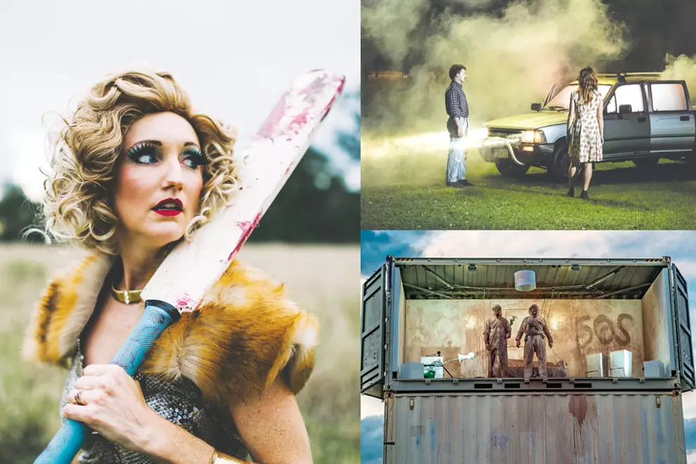 Clockwise: 'Terror Australis', pic by Morgan Roberts, 'Throttle', and 'The Cleaners', pic by Tao Jones.  