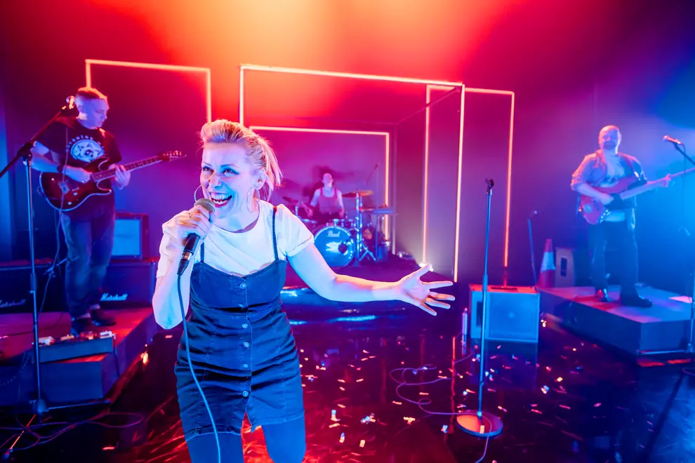 Cora Bissett in 'What Girls Are Made Of'. Pic by Mihaela Bodlovic. 