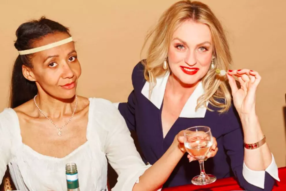 Paula Arundell and Helen Thompson star in STC's production of 'Top Girls'