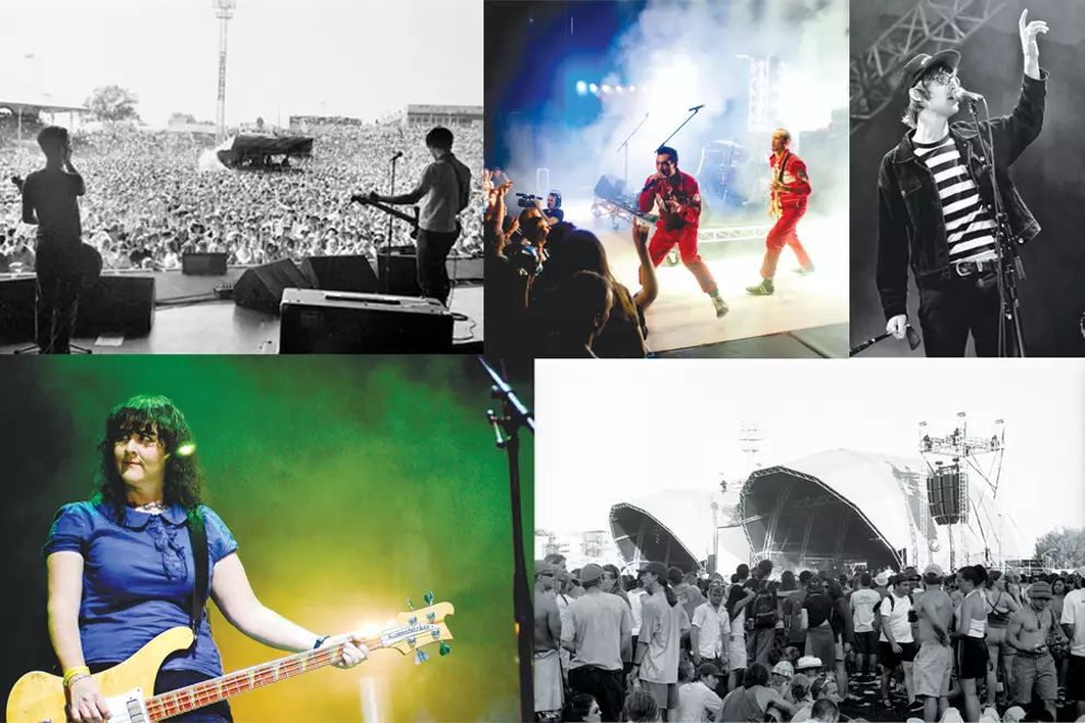 Pictured (clockwise from top left): Custard (pic: Peter Fischmann), Regurgitator (pic: Stephen Booth), Ball Park Music (Stephen Booth), Livid (Peter Fischmann), Screamfeeder (Stephen Booth)