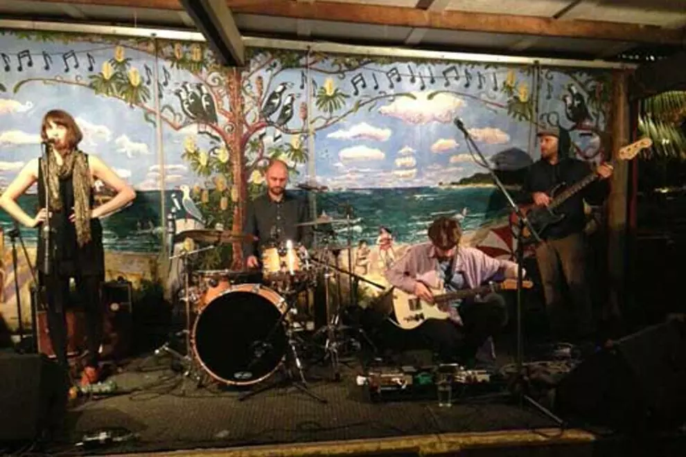 Playing at the Rails in Byron.