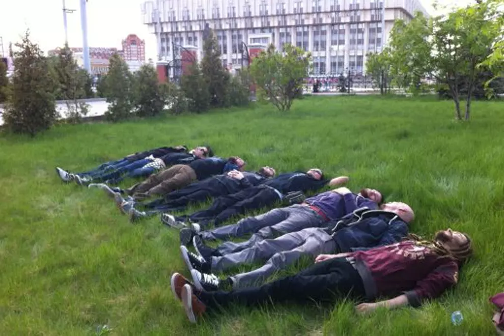 Sleeping in a meadow is much more pleasant than shitting in a hole.