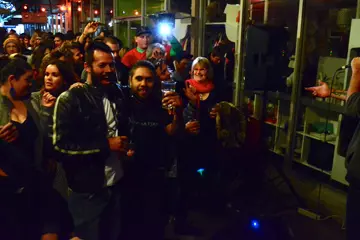 Skank MC whips up Epilogue Lounge. Pic by Amy Hetherington 