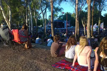 Fans in the park