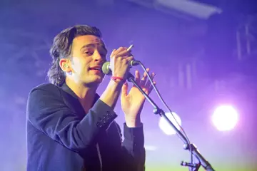 The 1975's Matthew Healy at Big Day Out Sydney earlier this year. Pic by Josh Groom.