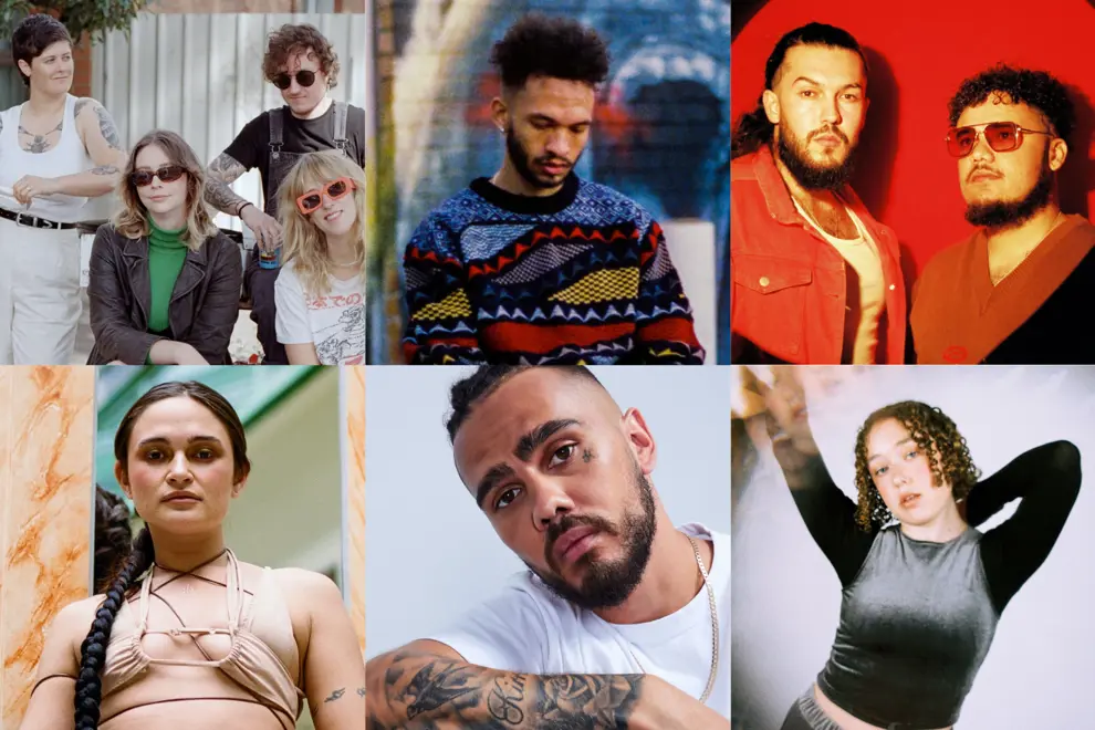 L-R, top: Porpoise Spit, S.A.B, Otiuh L-R, bottom: Komang, Kobie Dee, Ruby Jackson