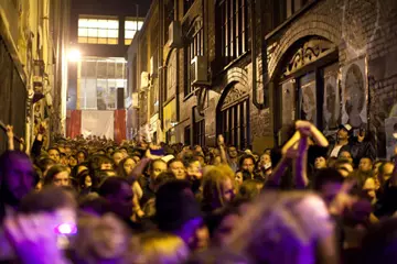 The recent Cherry Rock festival, held in AC/DC Lane, where Cherry Bar is located. Pic by Michael Findlay