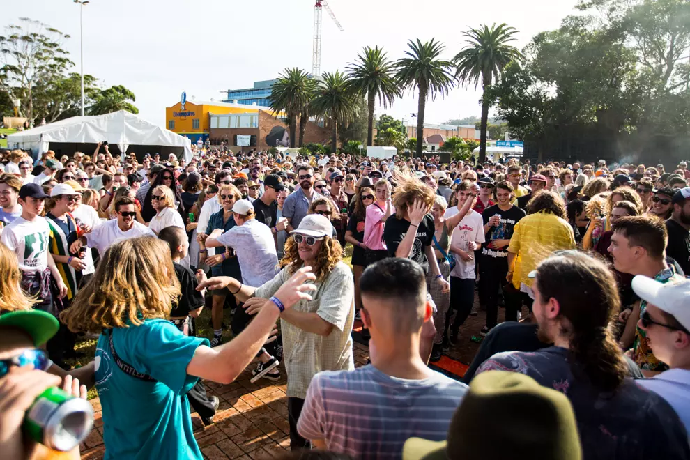 Crowd @ MacCabe Park. Photo by Peter Dovgan.