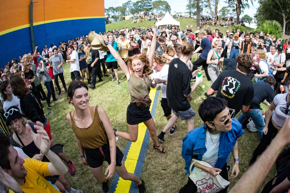 Crowd @ MacCabe Park. Photo by Peter Dovgan.