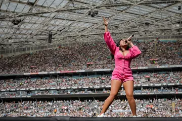 Jessica Mauboy @ Fire Fight Australia. Photo by Josh Groom.