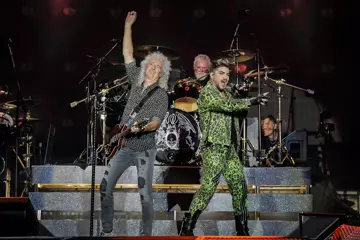 Queen + Adam Lambert @ Fire Fight Australia. Pic by Josh Groom