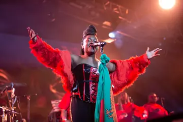 Sampa The Great @ Golden Plains. Photo by Joshua Braybrook.