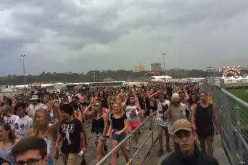 Police image of the evacuation