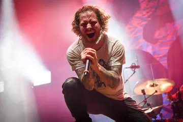 Taylor with Stone Sour @ Good Things Festival, 2018. Pic by Terry Soo