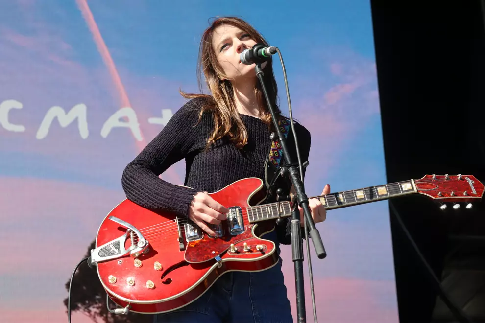 Angie McMahon @ Groovin The Moo Canberra, Exhibition Park. Photo by Ben Nicol.