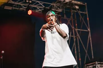 Baker Boy at St Jerome's Laneway Festival Brisbane. Photo by Claudia Ciapocha.