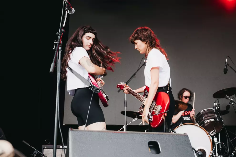 Camp Cope @ Laneway Festival, Brisbane Showgrounds. Photos by Claudia Ciapocha.