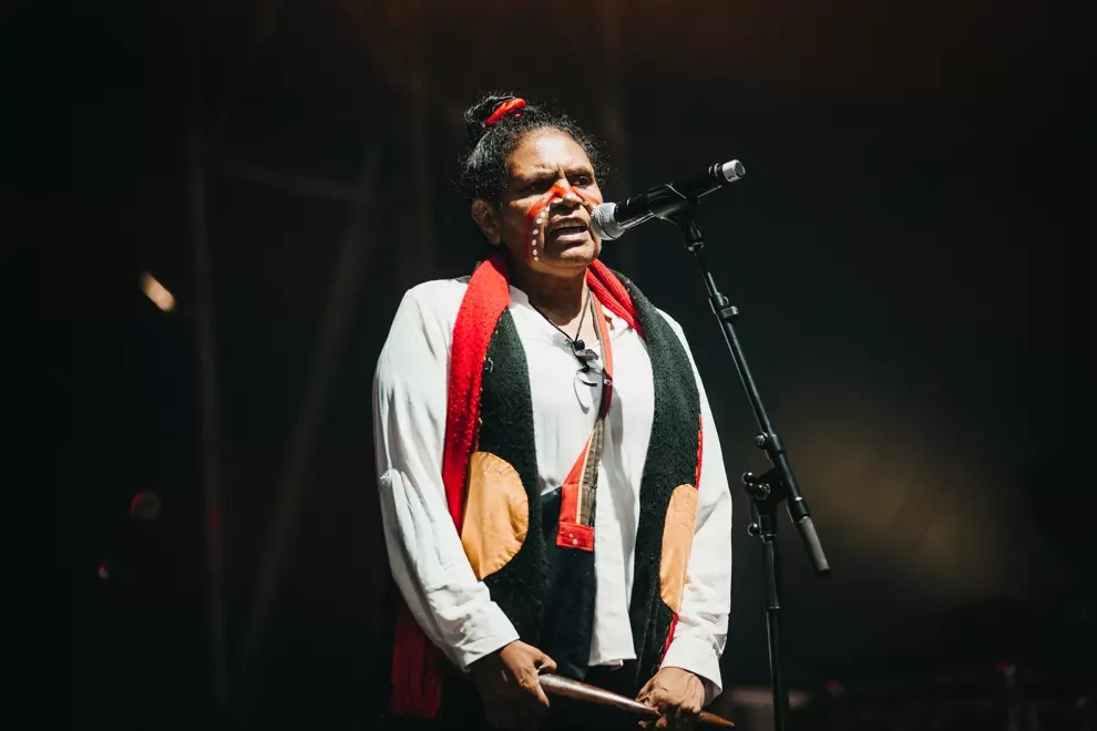 Welcome To Country @ Laneway Festival, Brisbane Showgrounds. Photo by Claudia Ciapocha.