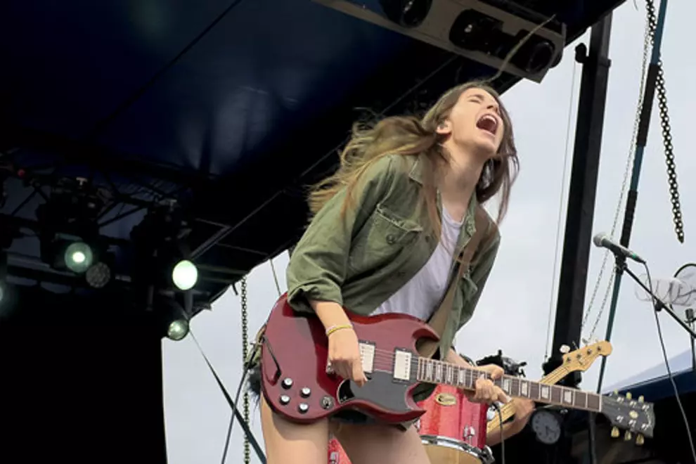 Haim. Pic by Stephen Booth.