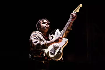 Malani with Gang Of Youths @ Laneway 2019. Pic by Joshua Braybrook